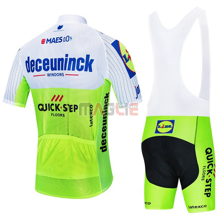 Maglia Deceuninck Quick Step Manica Corta 2020 Bianco Verde